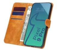 Bizon z klapką Pocket do Google Pixel 9 Pro XL Brązowy