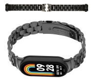 Bizon ze stali nierdzewnej Aura do Xiaomi Smart Band 9 / 9 NFC / 8 Czarny