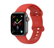 Bizon Strap Watch Silicone S do Apple Watch 44/45/46/49mm Czerwony