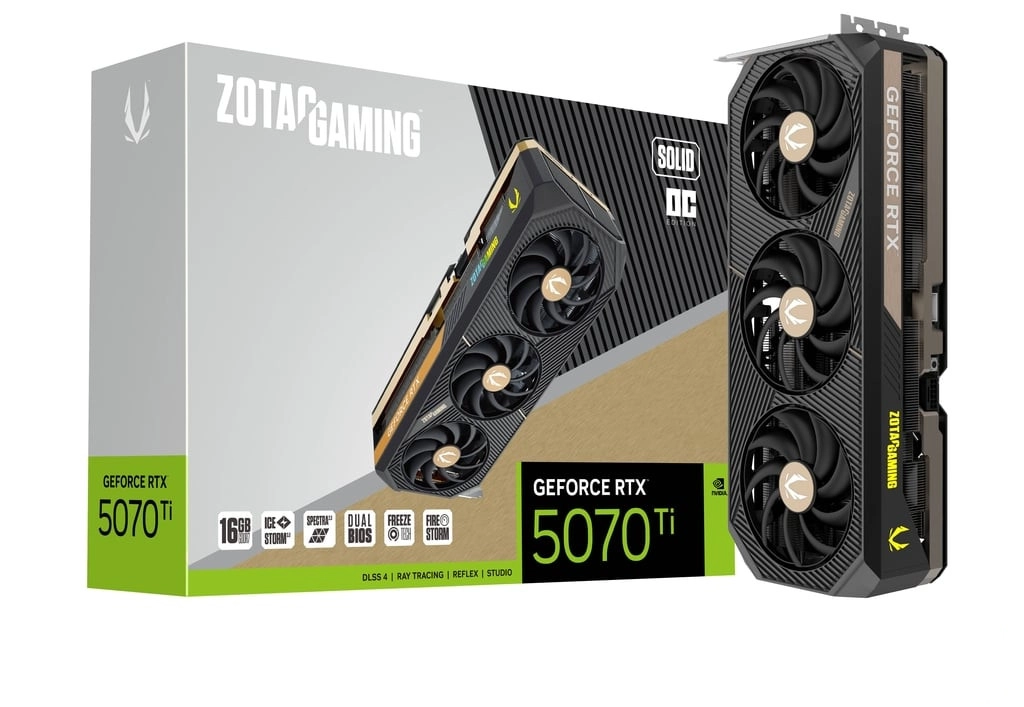 Zotac Gaming GeForce RTX 5070 Ti SOLID OC 16GB GDDR7 256bit DLSS 4
