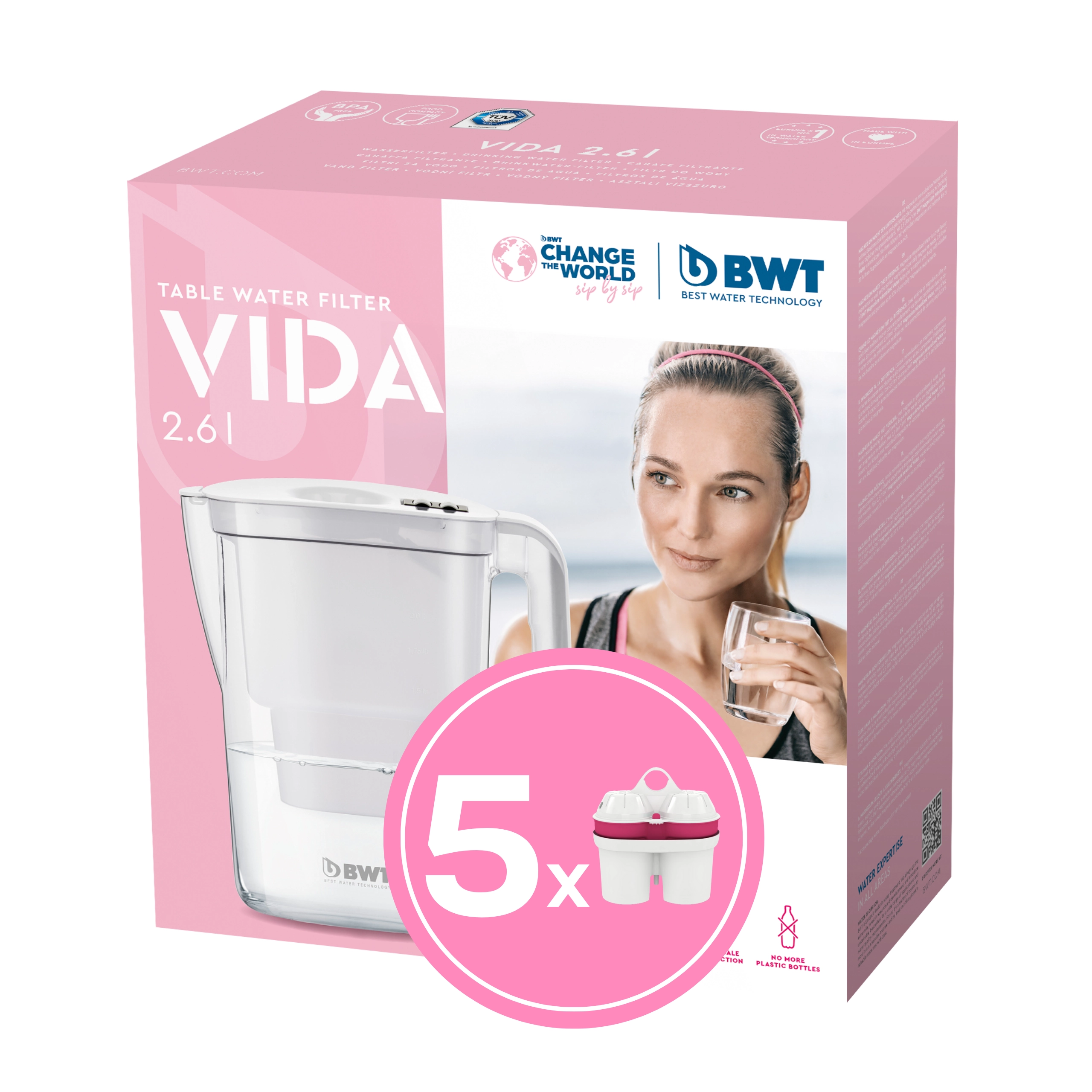 BWT Vida 2,6l 5 wkładów Biały