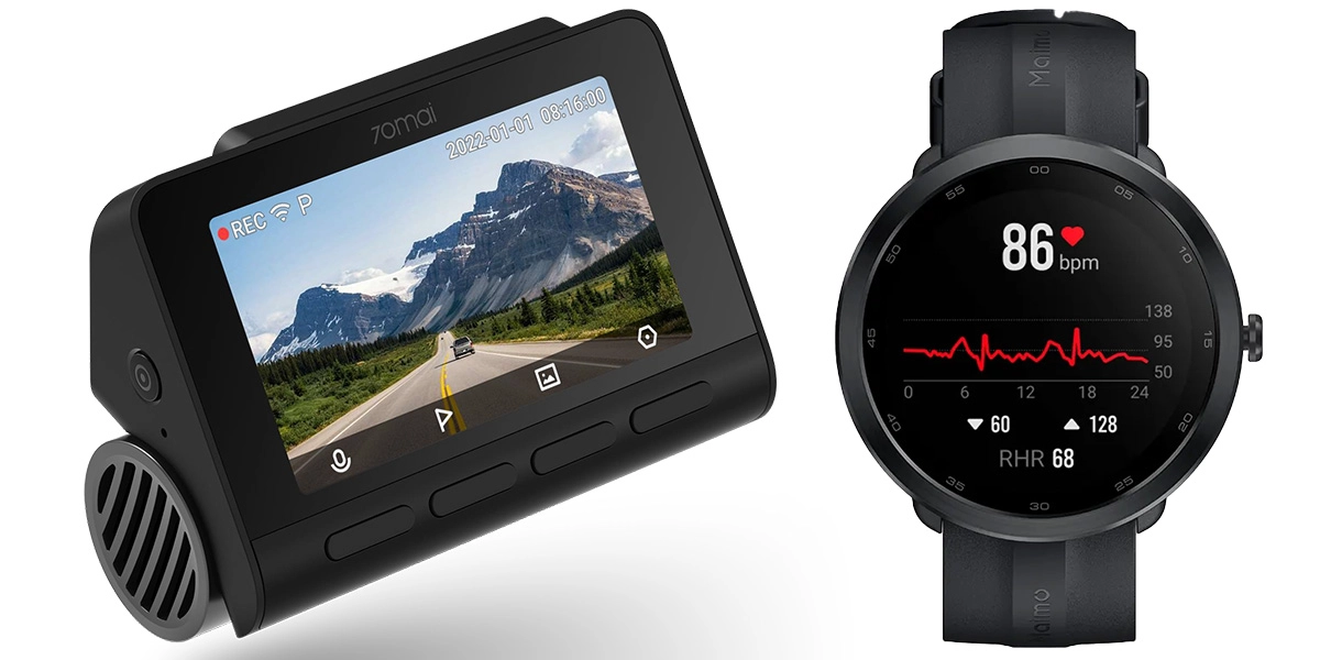 70MAI A810 4K + Smartwatch Maimo R WT2001