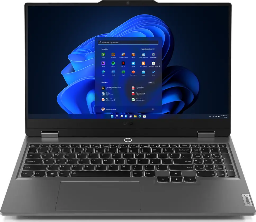 Lenovo LOQ 15ARP9 15,6" 144Hz R5 7235HS 24GB RAM 512GB Dysk SSD RTX3050 Win11 Szary Funkcje AI