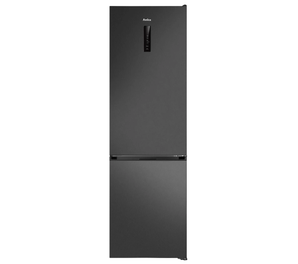 Amica FK3706D.5DFZXC (A) Pełny No Frost 200cm Komora świeżości Czarny Inox
