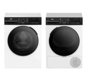 Beko pralka b300 BM3WFU49415WBDC EnergySpin 9kg 1400obr/min + suszarka b300 BM3T49249WBDC 58,6cm 9kg