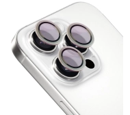 Bizon na aparat z aplikatorem Snap Lens do iPhone 16 Pro/16 Pro Max srebrna ramka