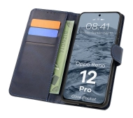 Bizon z klapką Pocket do Oppo Reno 12 Pro Granatowy