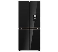 Haier HCKR7819DWGB Pełny No Frost Space Fit Czarne szkło Oświetlenie tylnej ściany