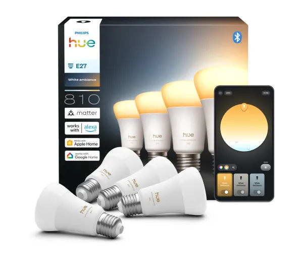 Philips Hue White Ambiance A60 E27 810 4szt.