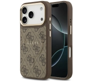 Guess 4G PU Classic Logo MagSafe do iPhone 17 Pro brązowy
