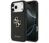 Guess Grained Big 4G & Classic Logo do iPhone 17 Pro Max czarny