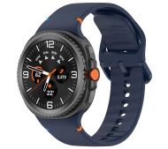 Bizon Strap Watch Silicone G do Samsung Galaxy Watch 8 40 mm / 44 mm / Samsung Galaxy Watch 8 Classic 46 mm granatowy