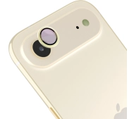 Bizon na aparat z aplikatorem Snap Lens do iPhone Air, jasnozłota ramka