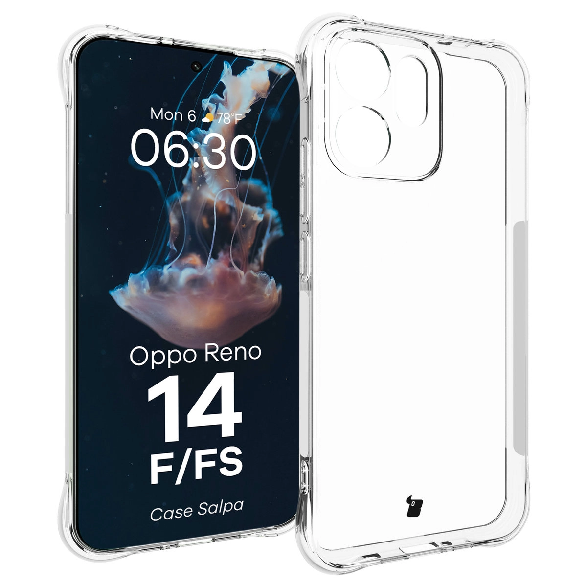 Bizon Elastyczne Salpa do Oppo Reno 14 F / FS Przezroczysty