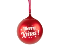 BigBen XMASBALLRED Świecąca bombka świąteczna Czerwona