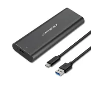 Qoltec 50312 M.2 SSD NVME PCI-E USB typ C Czarny