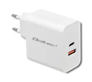 Qoltec 51715 USB-A USB-C 63W Biały