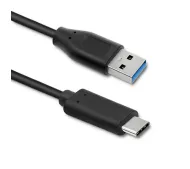 Qoltec 50491 USB-A do USB-C 1,2m Czarny