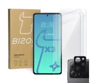 Bizon 3x Szkło hartowane + szybka na aparat Clear 2 Pack do Xiaomi Poco X5 Pro