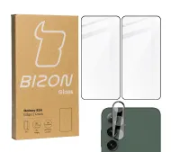Bizon 2x Szkło + szybka na aparat Edge 2 Pack do Samsung Galaxy S24