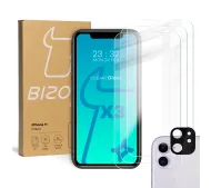 Bizon 3x Szkło hartowane + szybka na aparat Glass Clear Pack do iPhone 11