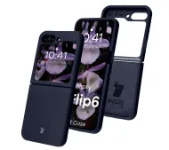Bizon Soft Case do Samsung Galaxy Z Flip7 FE / Samsung Galaxy Z Flip6 Granatowy