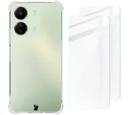 Bizon elastyczne etui + 2x szkło hartowane Clear Pack do Xiaomi Redmi 13 4G