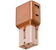 Energea TravelGo Adapter 35 USB-A USB-C 35W Pomarańczowy
