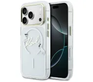 Karl Lagerfeld IML Choupettes Karl Script Logo MagSafe do iPhone 17 Pro Max Przezroczysty