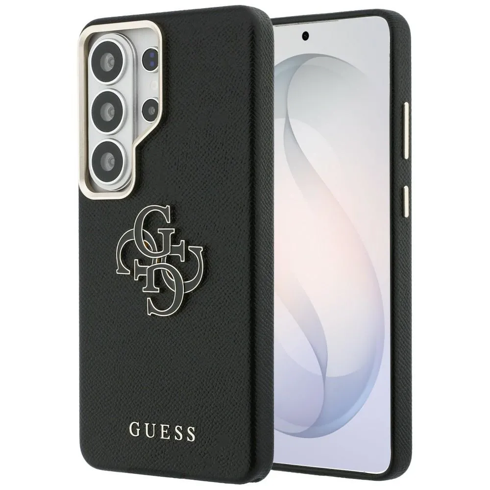 Guess Grained Big 4G Metal Logo do Galaxy S26 Ultra Czarny