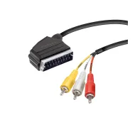 Vivanco VVVSCAR3RCA20MM SCART - 3x RCA 2m Czarny