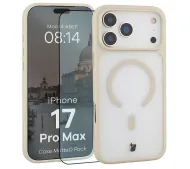 Bizon Case MatteO Pack do iPhone 17 Pro Max Beżowy