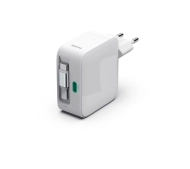 Hama 201956 GaN 2x USB-C 30W Zwijany Kabel Biały