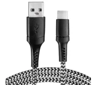 Vayox VA0148 USB-A do USB-C 1m Czarno-biały