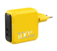 AOHI Magcube GaN+ PD 2x USB-C 100W Żółty