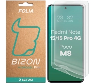 Bizon na ekran Film Hydrogel Front Duo do Xiaomi Redmi Note 15 4G/5G / 15 Pro 4G / Poco M8 5G 2 sztuki