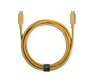 Native Union BELT-PRO2-KFT-NP USB-C do USB-C 2,4m 240W Żółty