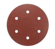 Dedra Tarczki ścierne z otworami 225 mm, P120, 5szt.