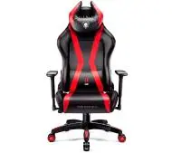 Diablo Chairs X-Horn 2.0 King Size Gamingowy do 180kg Skóra ECO Czarno-czerwony