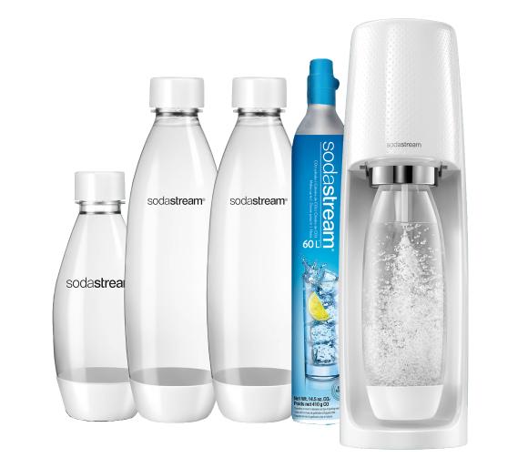 saturator Sodastream Spirit + 3 butelki (biały) 
