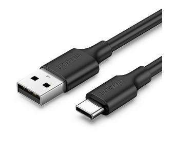 kabel USB UGREEN Niklowany kabel USB-C 0,5m (czarny)