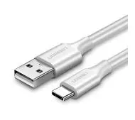 UGREEN Niklowany USB-C QC3,0 1m Biały