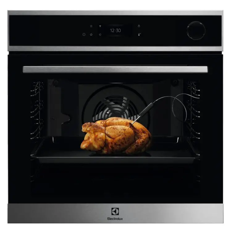 Electrolux 700 SteamCrisp EOC8P39WX Termoobieg Termosonda Zdalne sterowanie Srebrno-czarny