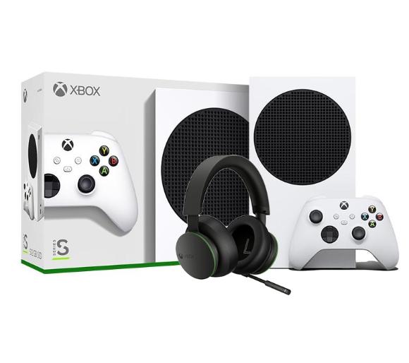 konsola Xbox Series S Xbox Series S + słuchawki Stereo Headset Bezprzewodowy