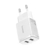 Baseus CCXJ010202, 2x USB, 10.5W Biały