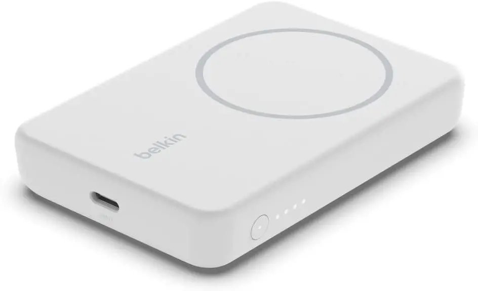 Belkin BPD004BTWT BoostCharge Magnetic Wirelees 5000mAh Biały