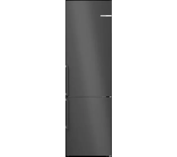 Bosch Serie 4 KGN39VXBT Pełny No Frost 203cm Szuflada z kontrolą wilgotności Czarna stal szczotkowana