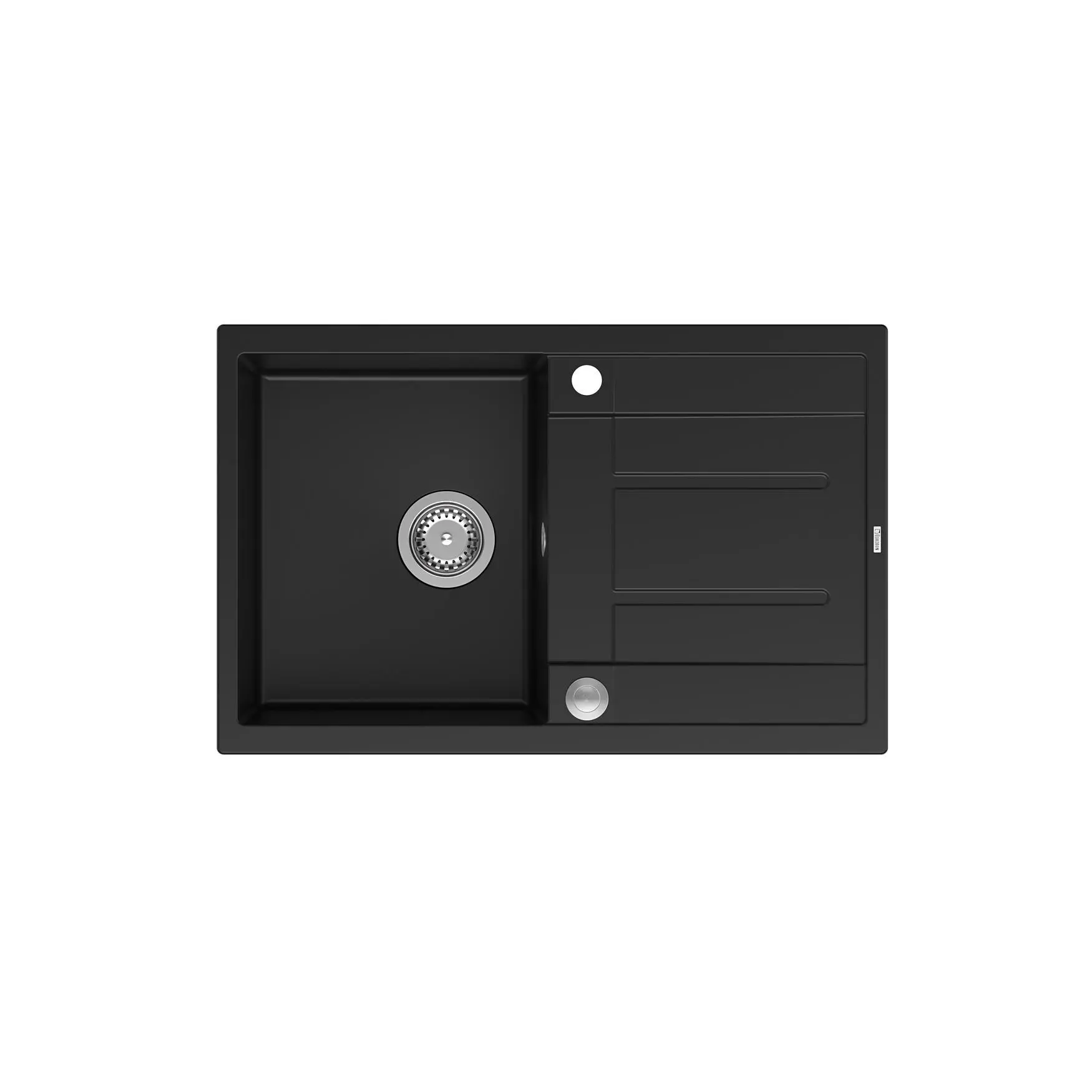 Quadron HB8203U7-BS P2O Morgan 111 Granitowy Czarny mat/Stalowy