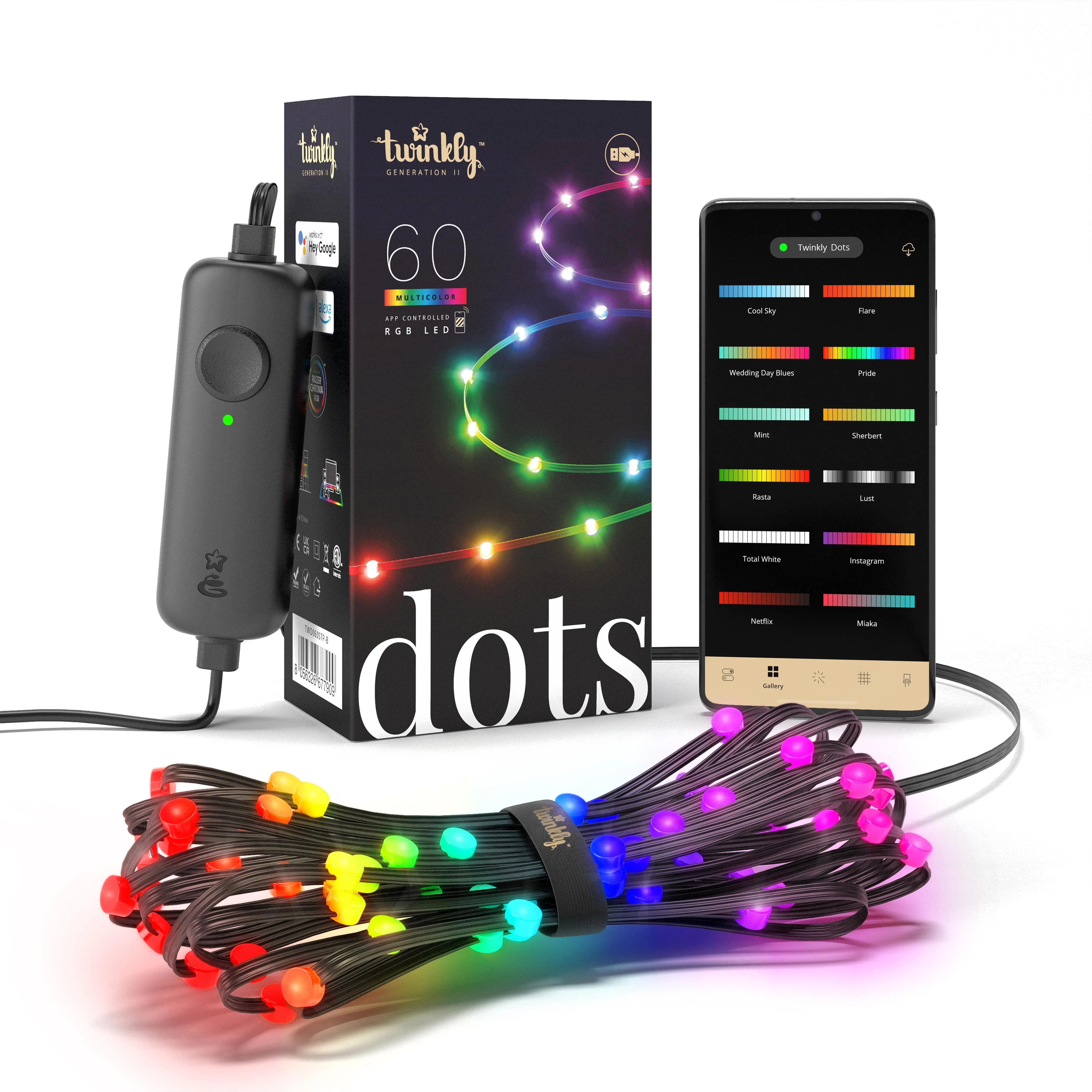 Twinkly Dots 60 LED RGB 3m