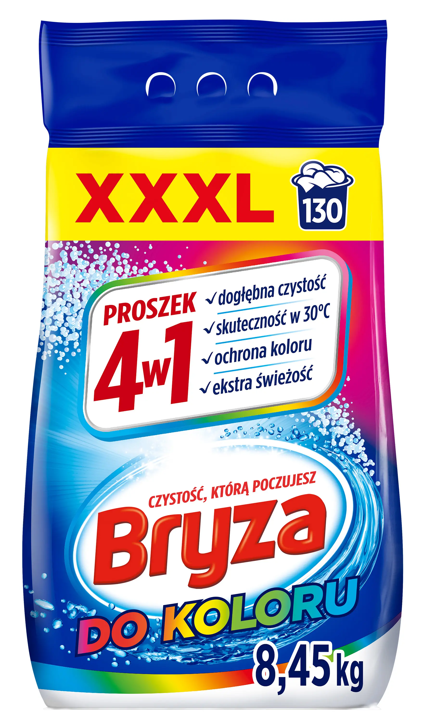 Bryza 4w1 do koloru 130 prań 8,45kg